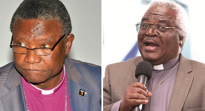 Most Rev Emmanuel Asante, one of the African Bible scholars who contributed to the Study Bible, Very Rev Professor Martey, immediate past Moderator of the Presbyterian Church of Ghana